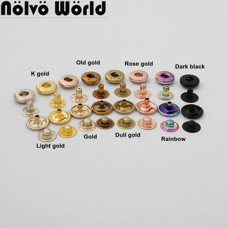 Snap Fastener Set - 20-100 Bộ Rainbow 12Mm 10 Màu