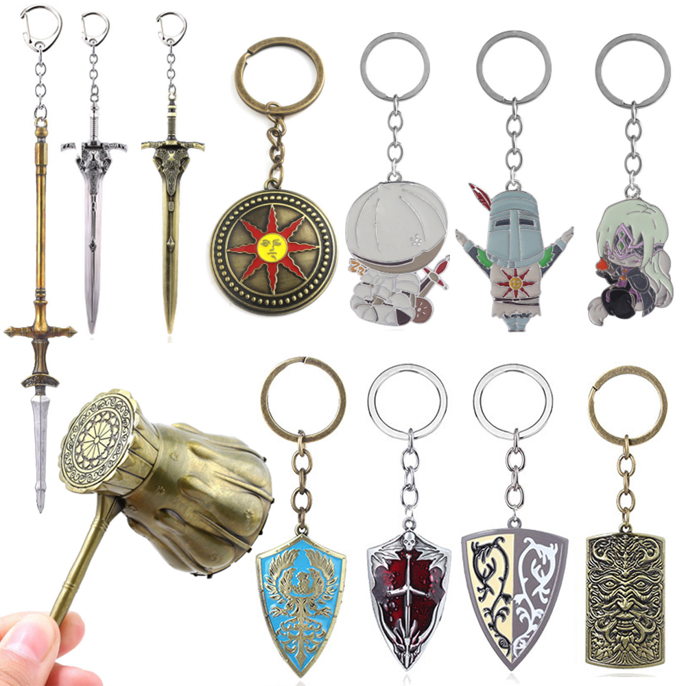 Bloodborne Cosplay Prop - Game Dark Souls Keychain Sun Knight