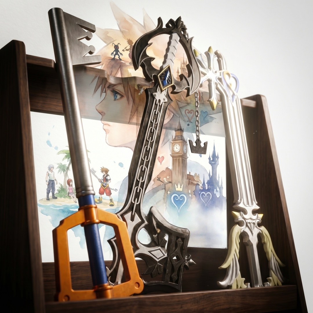 Keyblade Cosplay Prop - 33.8inch Kingdom Hearts Sora Keyblade Katana
