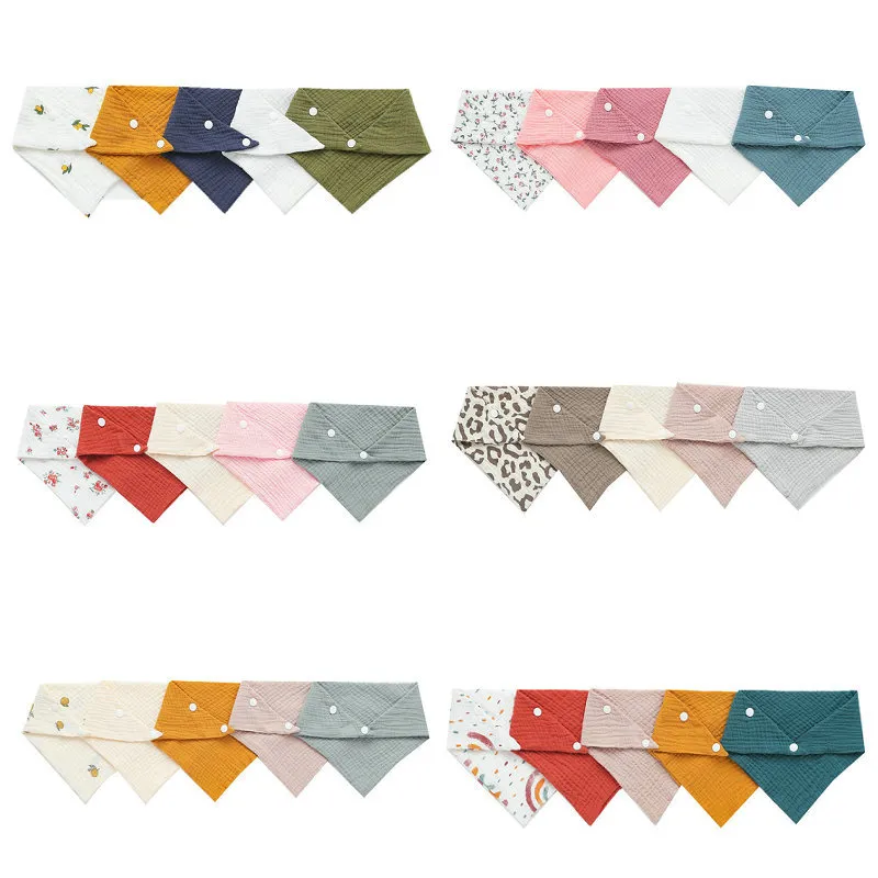 Snap Fastener Set - 5Pcs/Set Newborn Baby Bibs Feeding Drool
