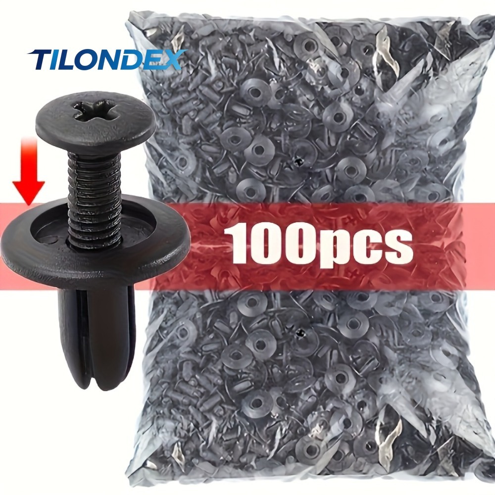 Snap Fastener Set - TILONDEX 100pcs Automotive Fastener Clip Set