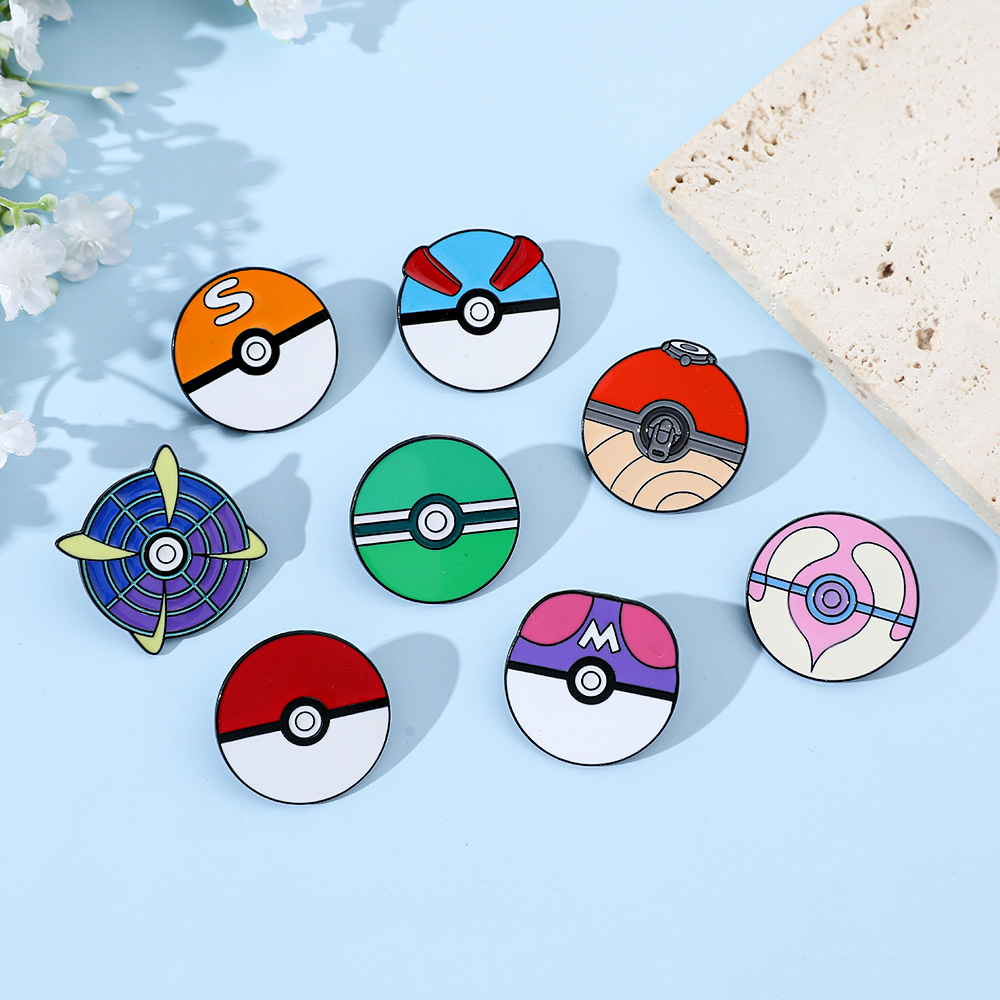 Anime Ball Cartoon Enamel Pins - đánh giá và giá Pokeball Cosplay Prop