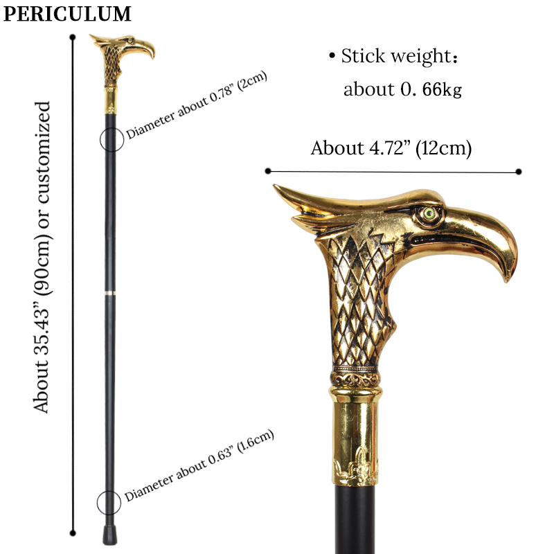 Shiny Gold Eagle Head Walking  - đánh giá và giá Detachable Cosplay Prop