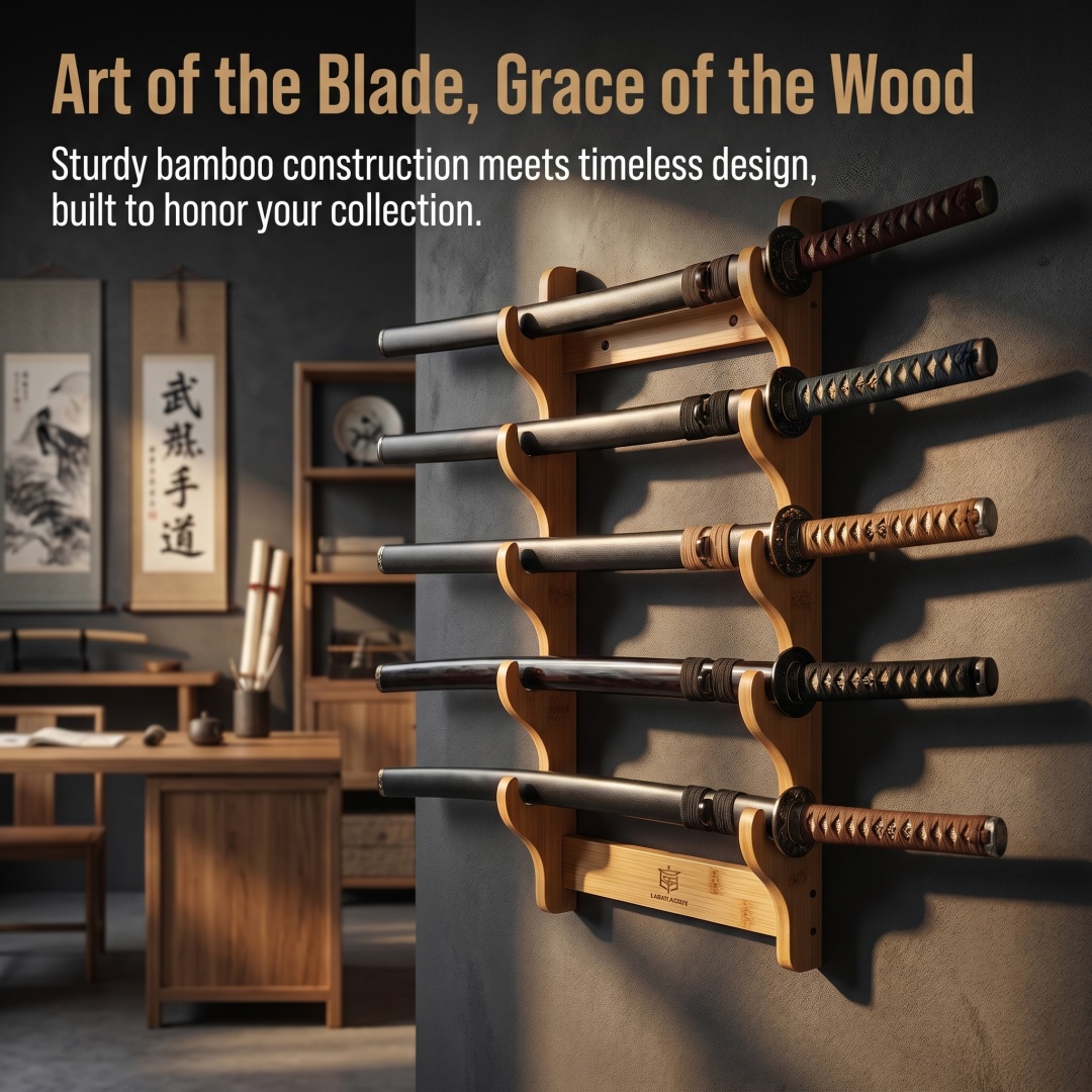 1-8Layer Wood Sword Stand Kata - đánh giá và giá Cosplay Prop Display