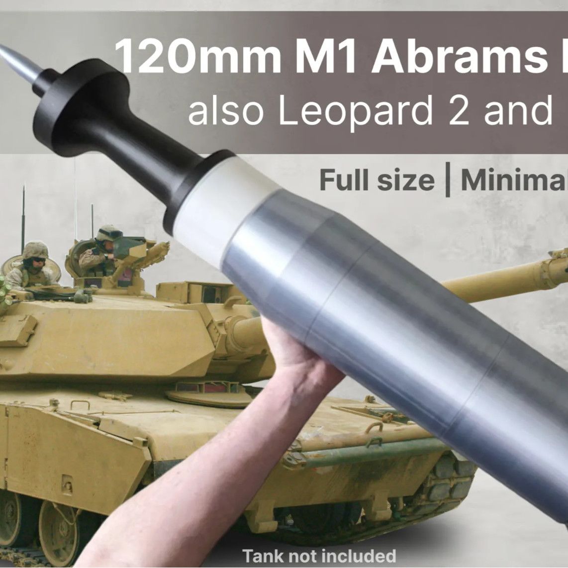 3D Printed 120mm APFSDS Assemb - đánh giá và giá Cosplay Prop Display