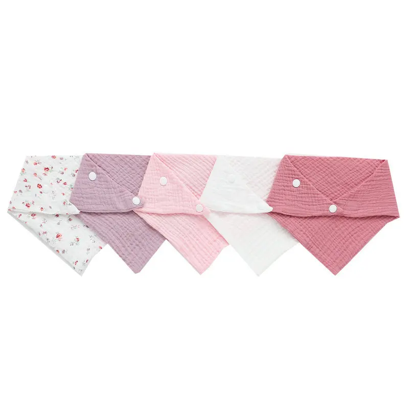 5Pcs/Set Newborn Baby Bibs Fee - đánh giá và giá Snap Fastener Set