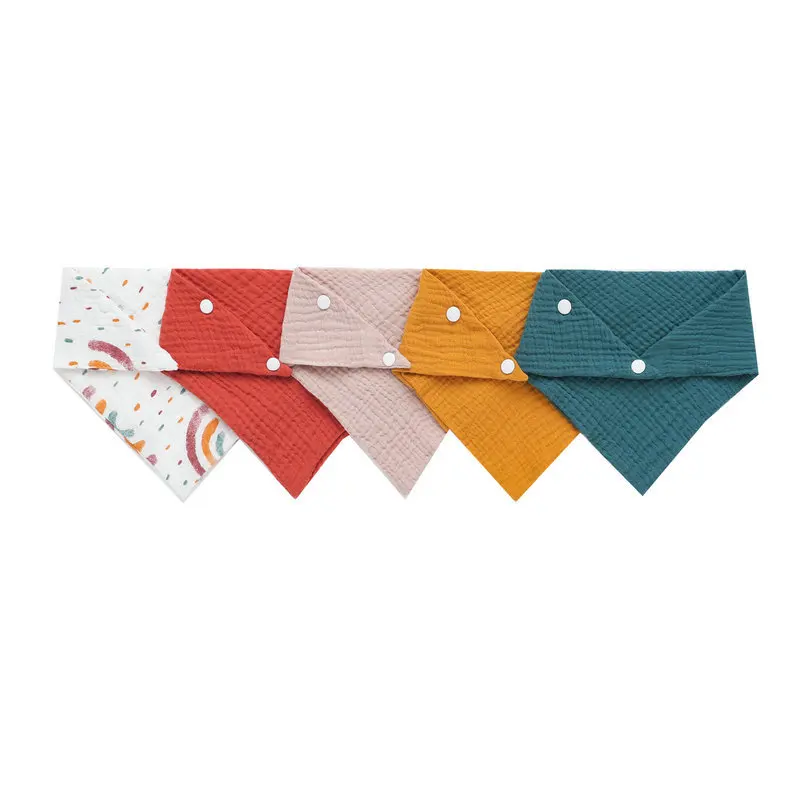 5Pcs/Set Newborn Baby Bibs Fee - đánh giá và giá Snap Fastener Set