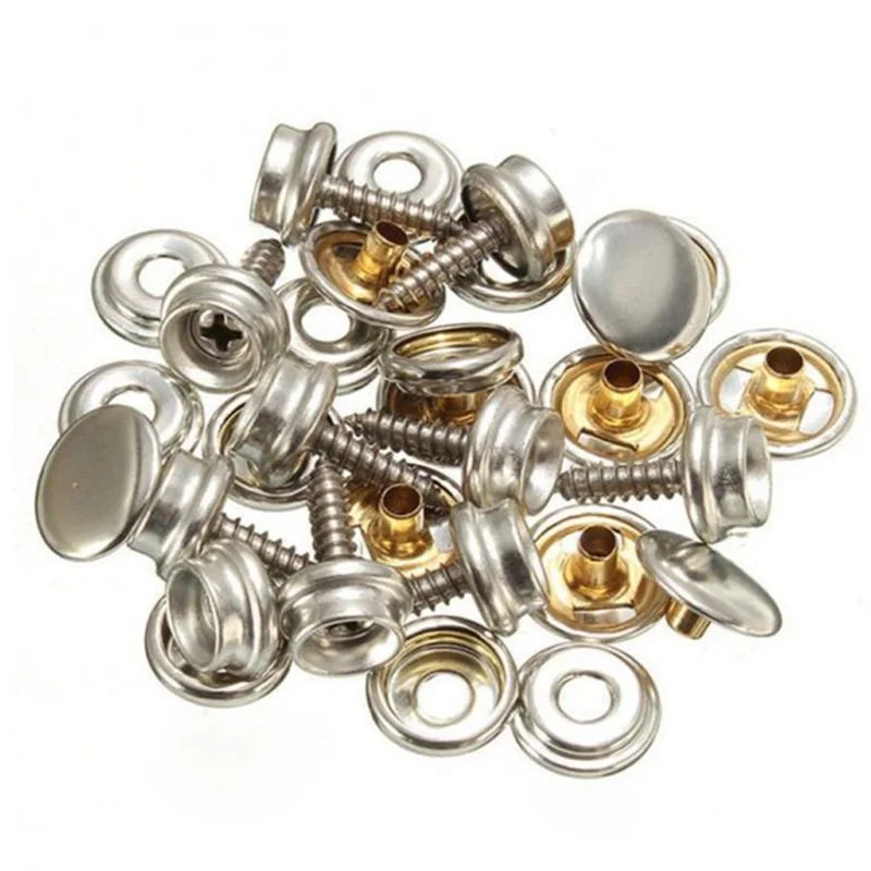 10 Sets Stainless Steel Tappin - đánh giá và giá Snap Fastener Set