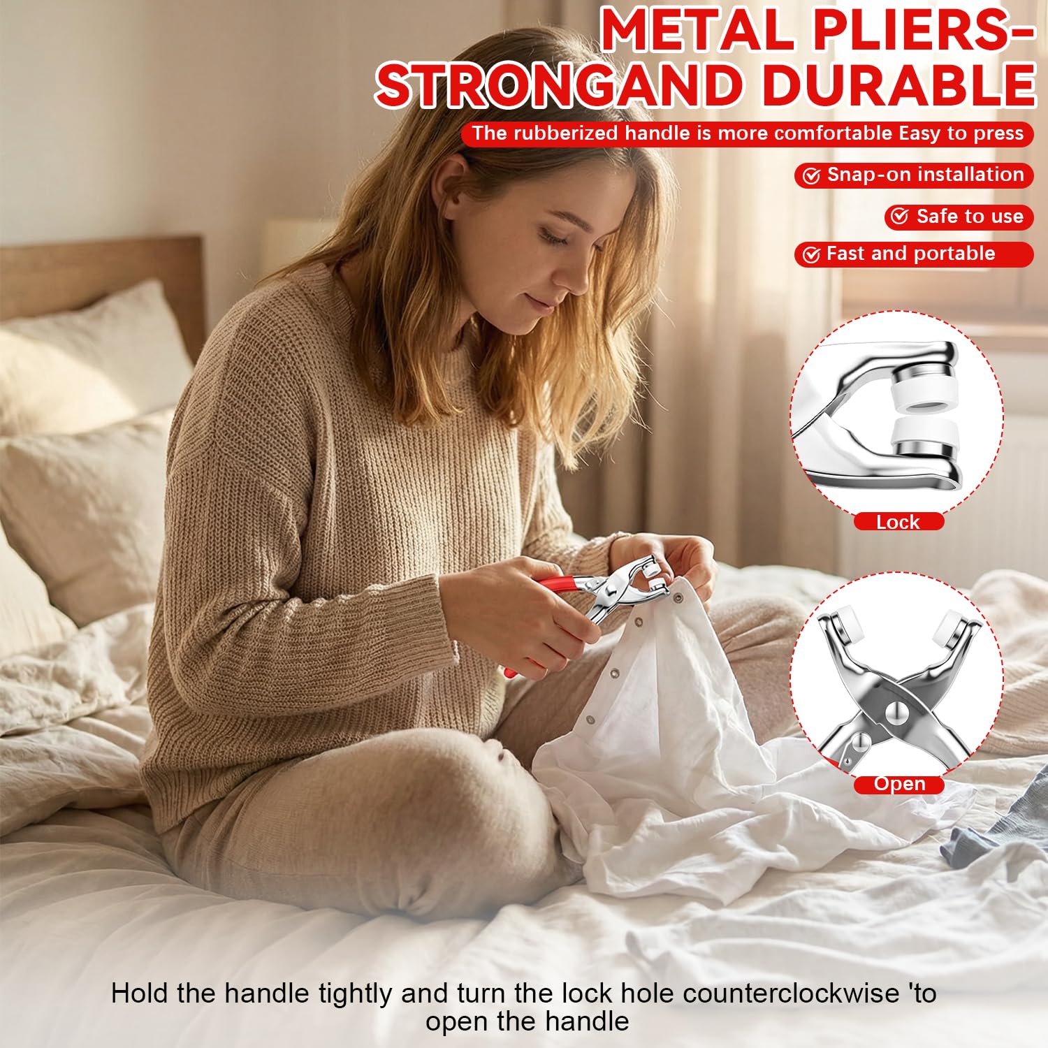 Sewing Kit with 100PCS Metal B - đánh giá và giá Snap Fastener Set