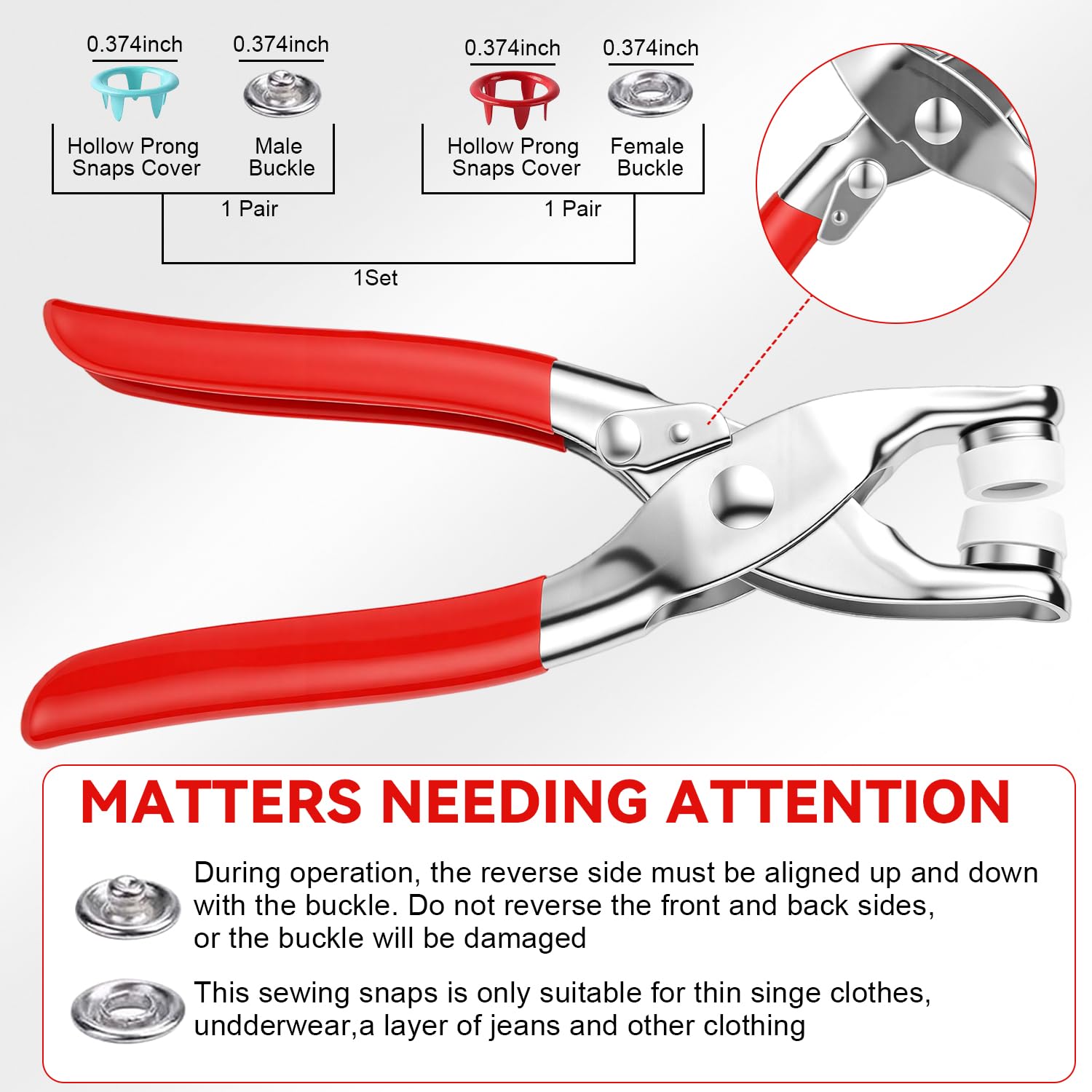 Sewing Kit with 100PCS Metal B - đánh giá và giá Snap Fastener Set
