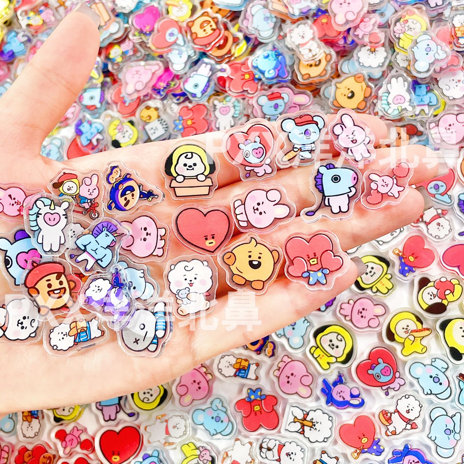 100pcs BT21 BTS single-layer 2 - đánh giá và giá Cosplay Material For Prop