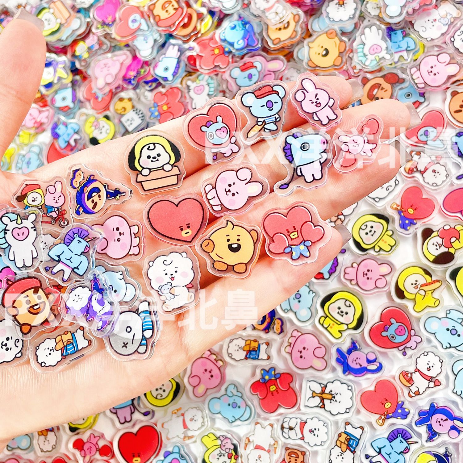 100pcs BT21 BTS single-layer 2 - đánh giá và giá Cosplay Material For Prop