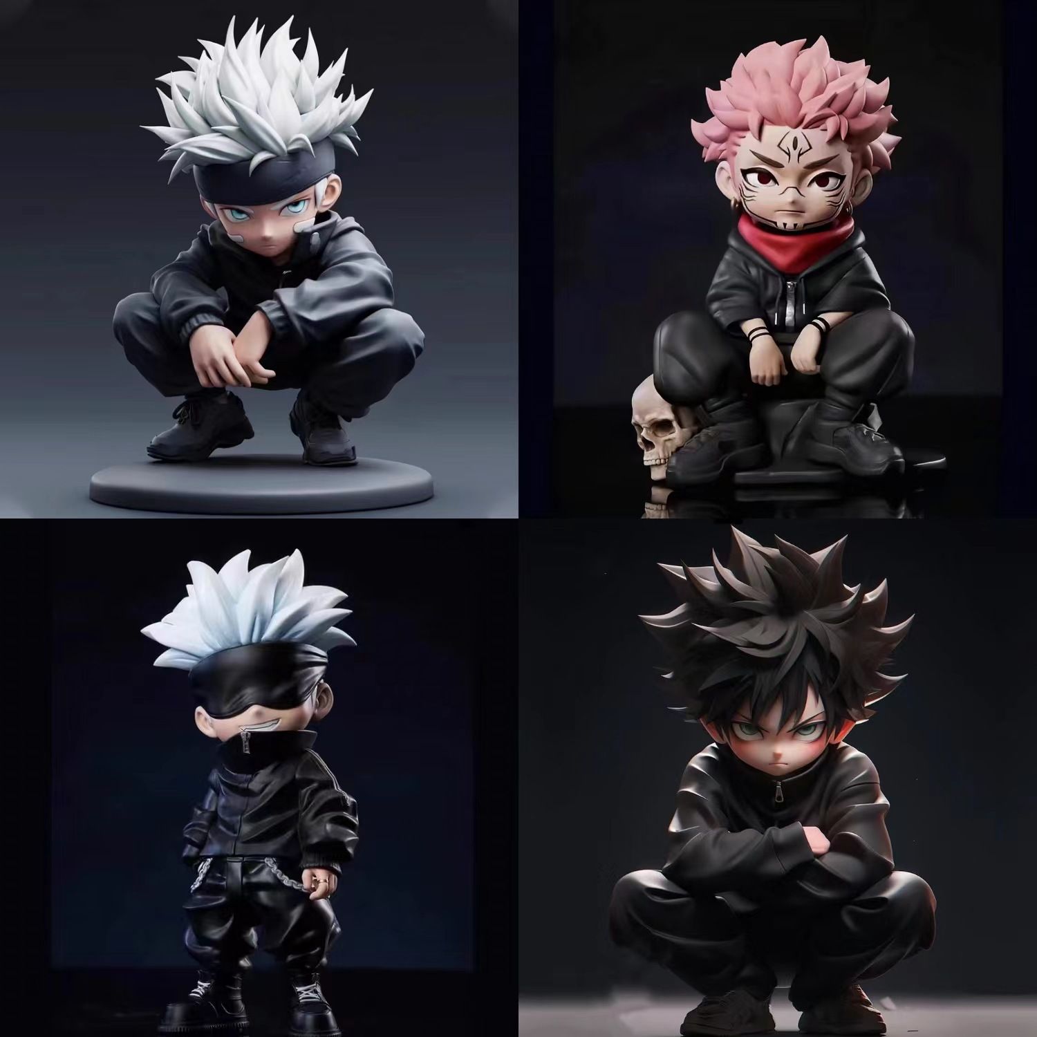 Jujutsu Kaisen figure - crouch - đánh giá và giá Cosplay Prop Display